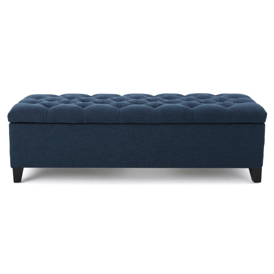 51' GLOUSTER V2 Navy Blue Tufted Storage Ottoman