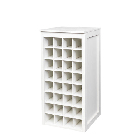 32-Bottle Wine Cabinet, White, view 9