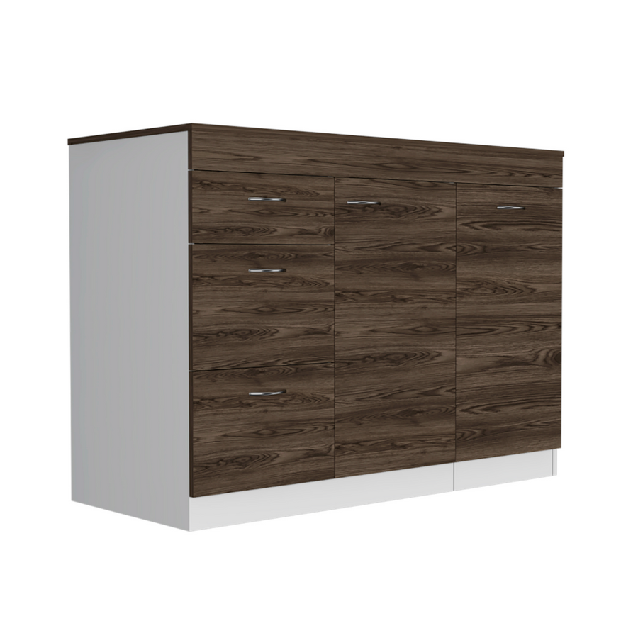 Grecia 46" White & Walnut Kitchen Base Cabinet — alternate view 7