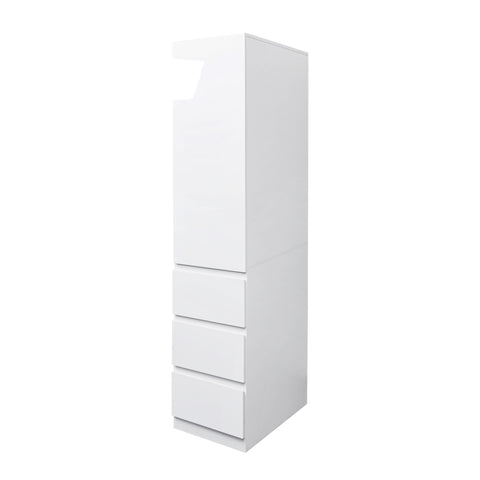 71" Tall Kitchen Pantry Cabinet with Doors, White, view 9