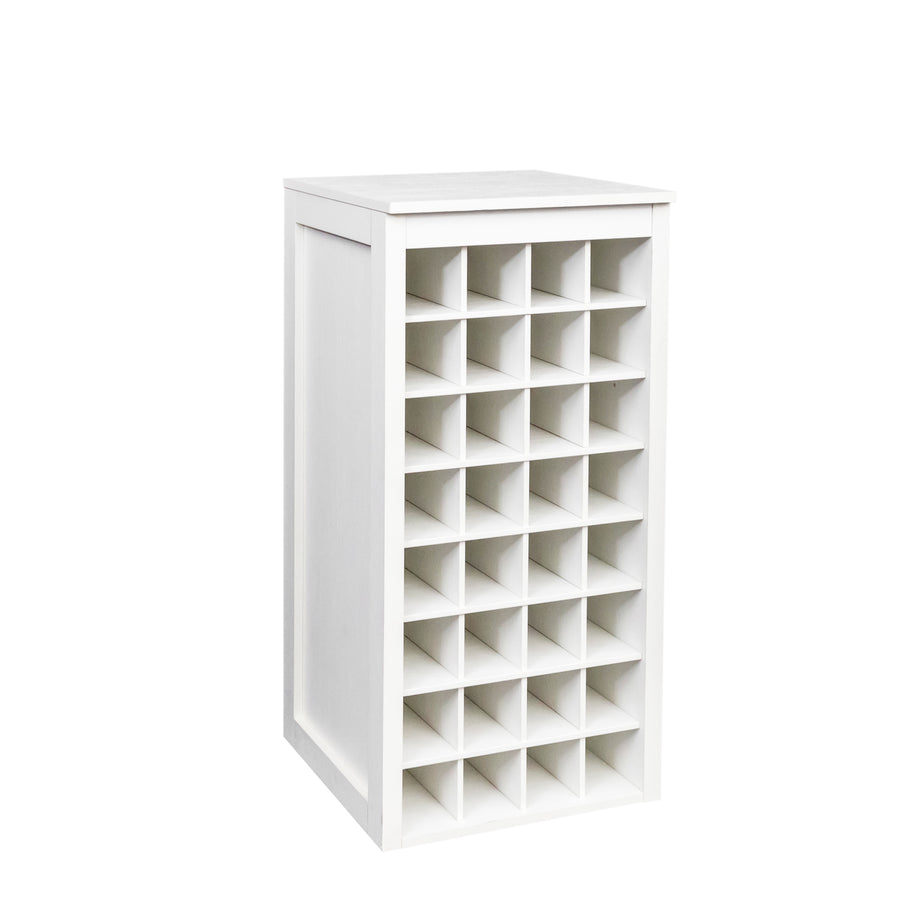 32-Bottle Wine Cabinet, White, view 7