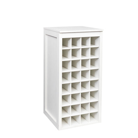 32-Bottle Wine Cabinet, White, view 7